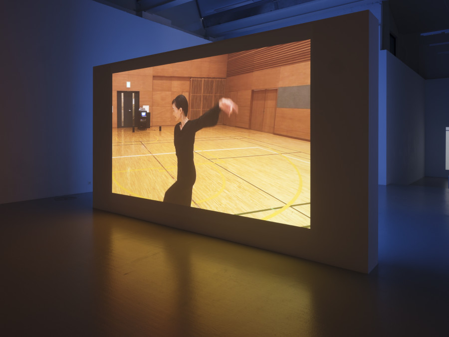 Hwayeon Nam, Against waves, 2019, video 14’53’’,’, exhibition view at CAN Centre d’art Neuchâtel, 2025. Photography: Sebastian Verdon. Courtesy: All images courtesy of Hwayeon Nam and CAN Centre d’art Neuchâtel