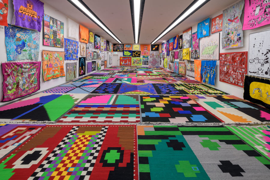 Ausstellungsansicht Jakup Ferri. we, we or me, Kunstmuseum Luzern, 2023. Foto: Marc Latzel