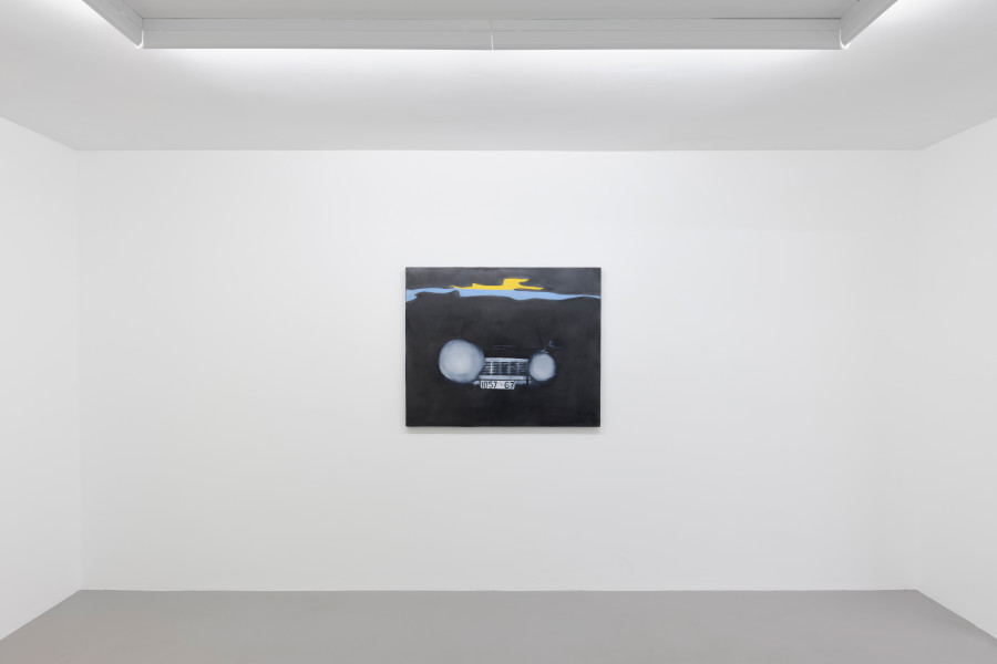 Installation view, Sophie Reinhold, Mercedes Benz, Galerie Philippzollinger, 2022. Photo credit: Conradin Frei