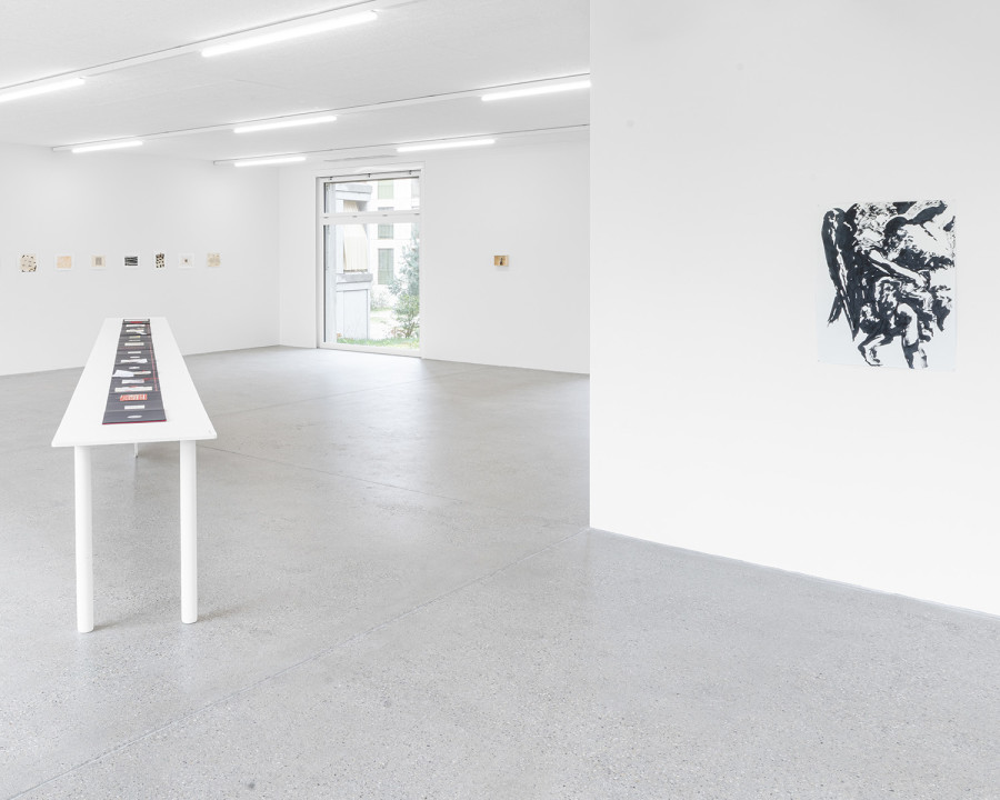 Exhibition’s view « Sur un fil », Andrée Cauderay Vuilleumier, CALM – Centre d’Art La Meute, Lausanne, Switzerland, 2026 / Photo: Théo Dufloo / Courtesy of the artist.