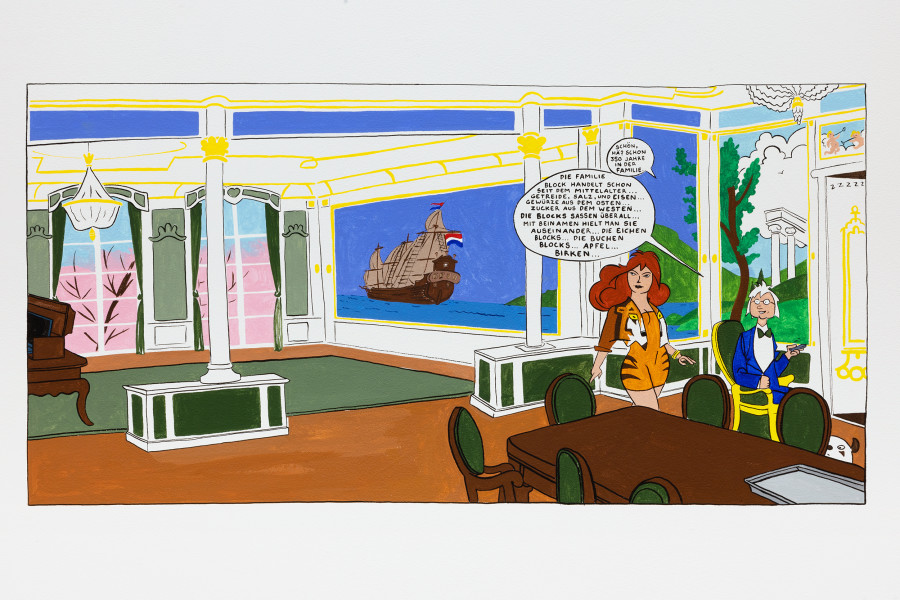 Lionne Saluz, Schön, nicht wahr?, 2024, Acryl, 80 x 40 cm. Photography: Gina Folly / all images copyright and courtesy of the artist and For, Basel