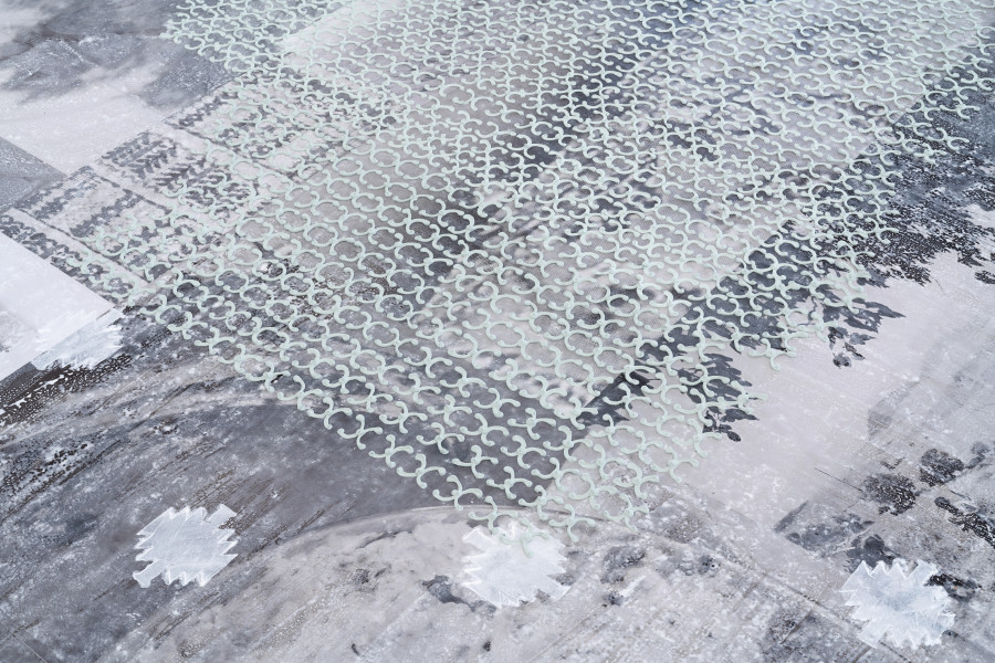 Melike Kara, «Emine`s Garden», detail view, 2023. Photo: Kunst Halle Sankt Gallen, E. Sommer. Courtesy: the artist Jan Kaps, Cologne & Peres Projects, Berlin