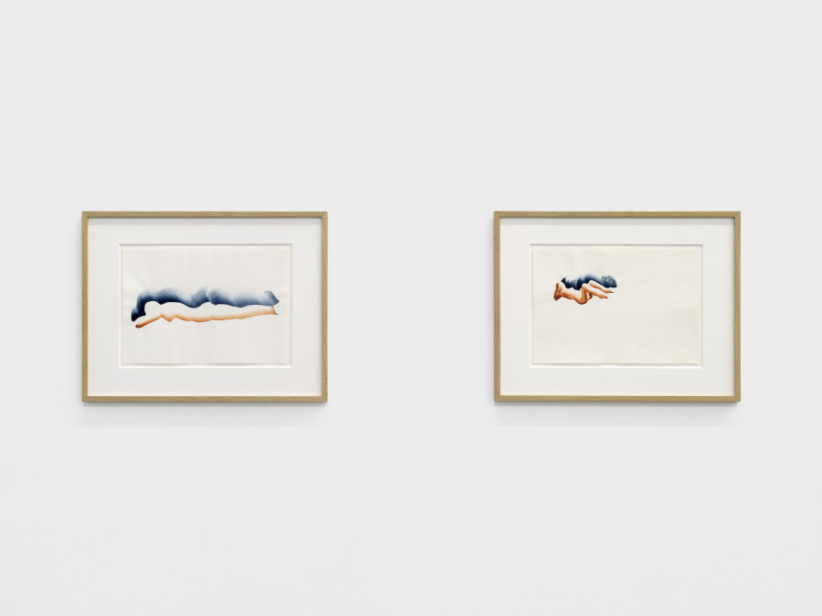 Markus Raetz, Untitled, June / August 1980, Watercolor on paper, 34.3 x 44.3 x 2 cm; Untitled, 19.3.1980, Watercolour on paper, 34.3 x 44.3 x 2 cm. Photo: Cedric Mussano