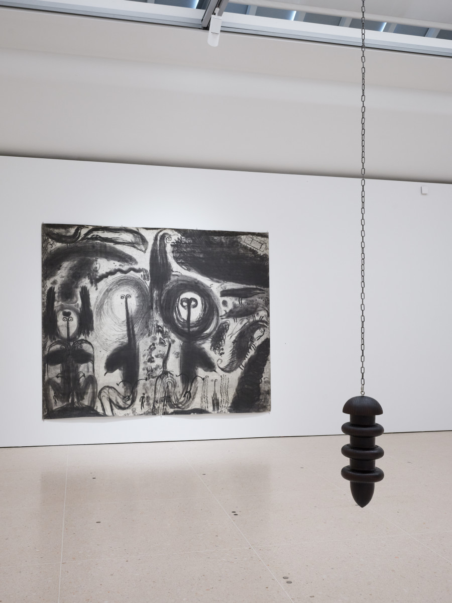 Exhibition view, «Träumende Dinge – Heidi Bucher, Miriam Cahn, Meret Oppenheim, Hannah Villiger, Ilse Weber et al.», Kunsthaus Zug, 2026, © 2026, ProLitteris, Zurich. Photo: Ernst Kehrli