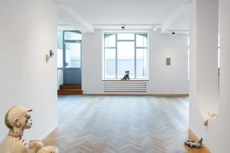 Installation view of Becky Tucker, 'The Quarry', 2025, Galerie Fabian Lang, Zürich. Credit: Courtesy of the artist and Galerie Fabian Lang. Copyright: © Fabian Lang