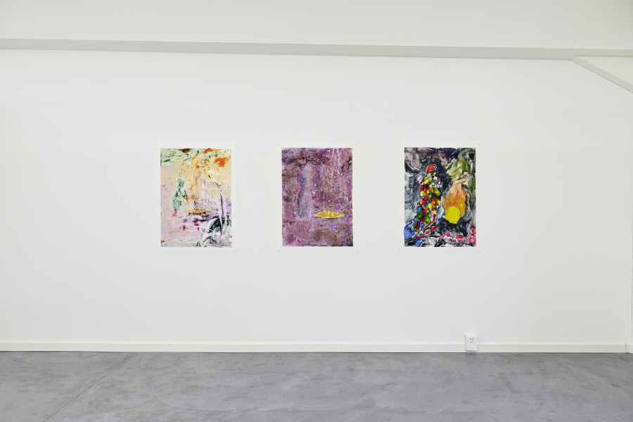Installation view, monotypes shift, Part II, Edition VFO, 2023-2024. Photo credit: Bernhard Strauss