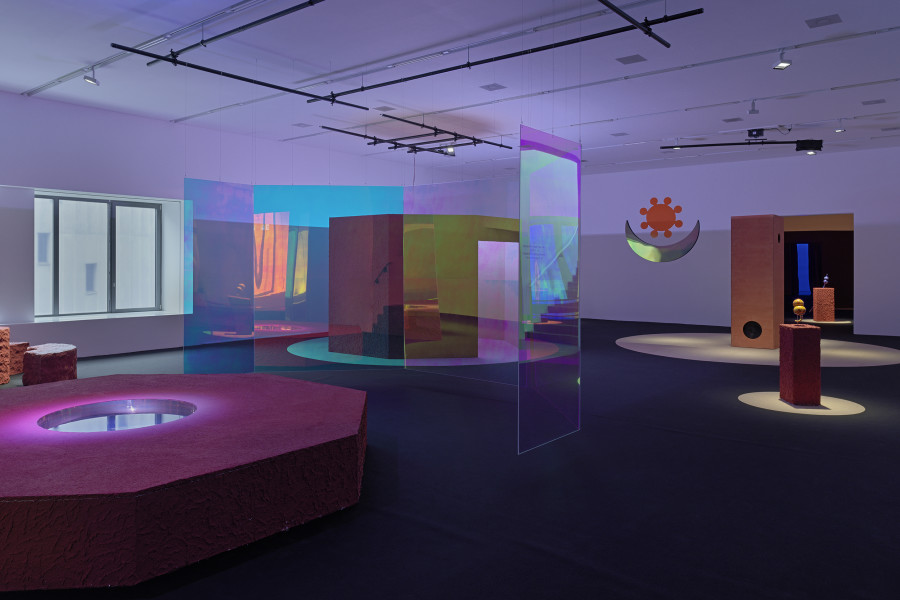 Evan Ifekoya, ~ Resonant Frequencies, Exhibition view Migros Museum für Gegenwartskunst, photo: Stefan Altenburger Photography, Courtesy the artist