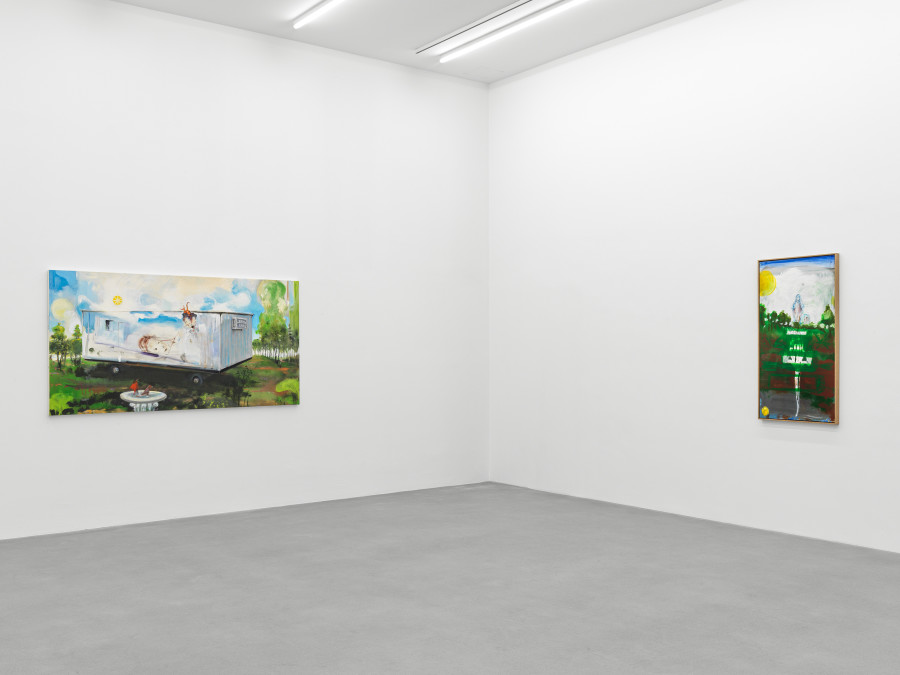 Installation view, Verne Dawson, Fête Galante, Galerie Eva Presenhuber, Zurich, Waldmannstrasse, 2023 © Verne Dawson Courtesy the artist and Galerie Eva Presenhuber, Zurich / New York / Vienna Photo: Stefan Altenburger Photography, Zürich