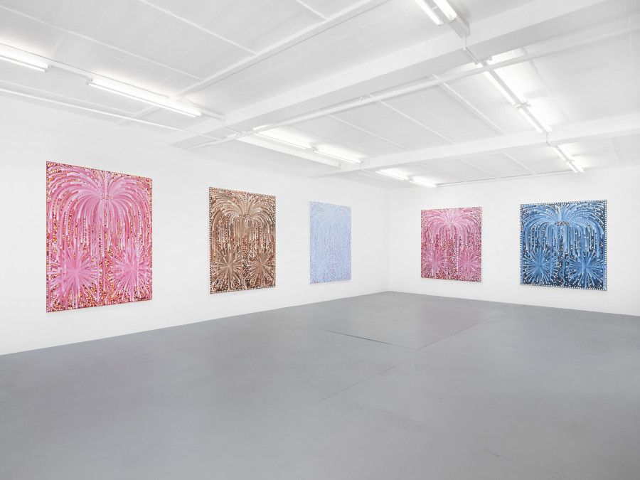 Hugo Capron: Garden Party, Exhibition view, 2023, galerie lange + pult, photo: Julien Gremaud