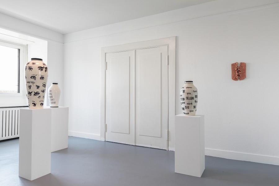 Exhibition view, La noche Bolana, Renata Petersen & Martin Soto Climent, The Lighthouse, 2023. Photo credit: Simon Baumberger