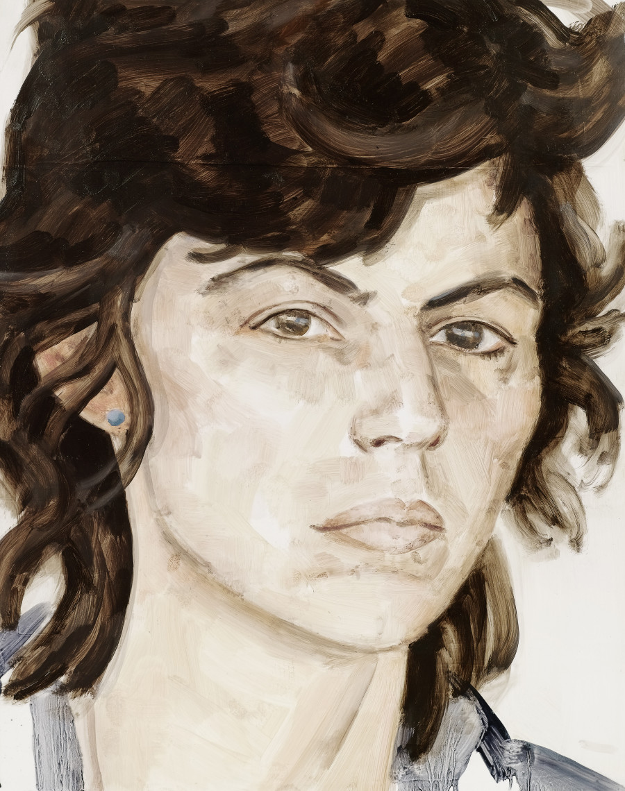 ELIZABETH PEYTON, ISA GENZKEN, 1980, 2010. Oil on board 35.6 x 27.9 cm. Private Collection © Elizabeth Peyton, Courtesy the artist and Gladstone Gallery, New York and Brussels