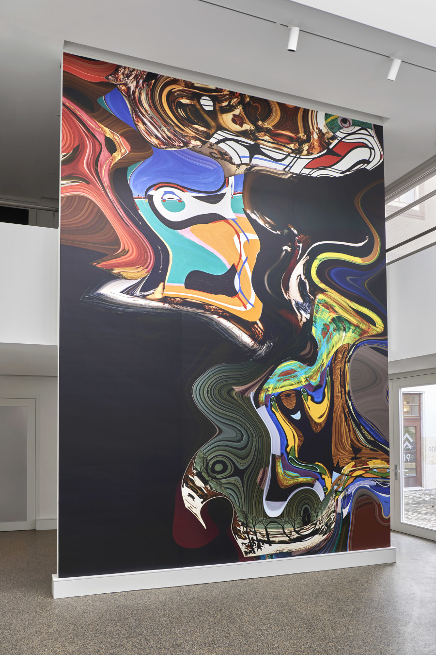 Exhibition view, Daniel Canogar, Hidden Tides, Wilde 2021-2022.