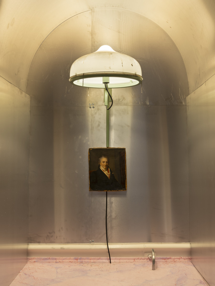 Exhibition view, Bastien Gachet, side gig, Société des Arts de Genève, Palais de l’Athénée, 2024. Photo credit: Julien Gremaud