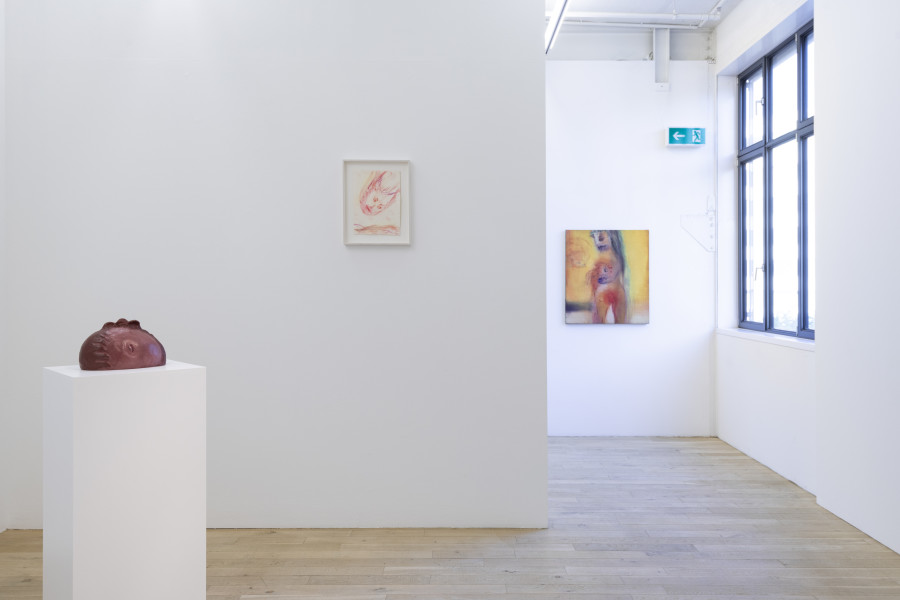 Installation view, Leiko Ikemura, Cosmic Mom, Galerie Peter Kilchmann, 2024.