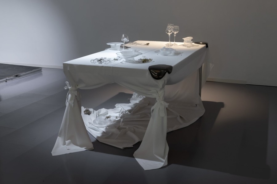Exhibition view, PRICE, A Familiar Hole, Blue Velvet, 2024.
