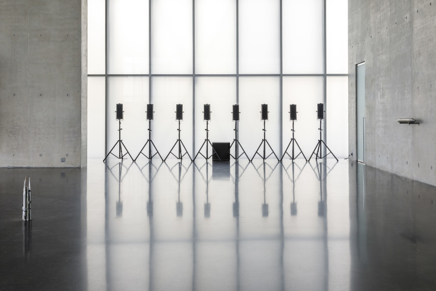 Valie Export, Oh Lord, Don't Let Them Drop That Atomic Bomb on Me, 2023, Installation view ground floor Kunsthaus Bregenz. Photo: Markus Tretter. Courtesy of the artist © Kunsthaus Bregenz, VALIE EXPORT / Bildrecht, Wien 2023