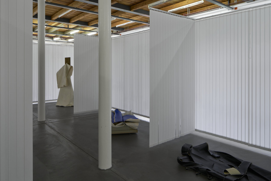 Installation view, Azize Ferizi, Spring / Summer 25 , Kunsthalle Friart Fribourg, 2025. Photo: Guillaume Python. Courtesy of the artist and Kunsthalle Friart Fribourg