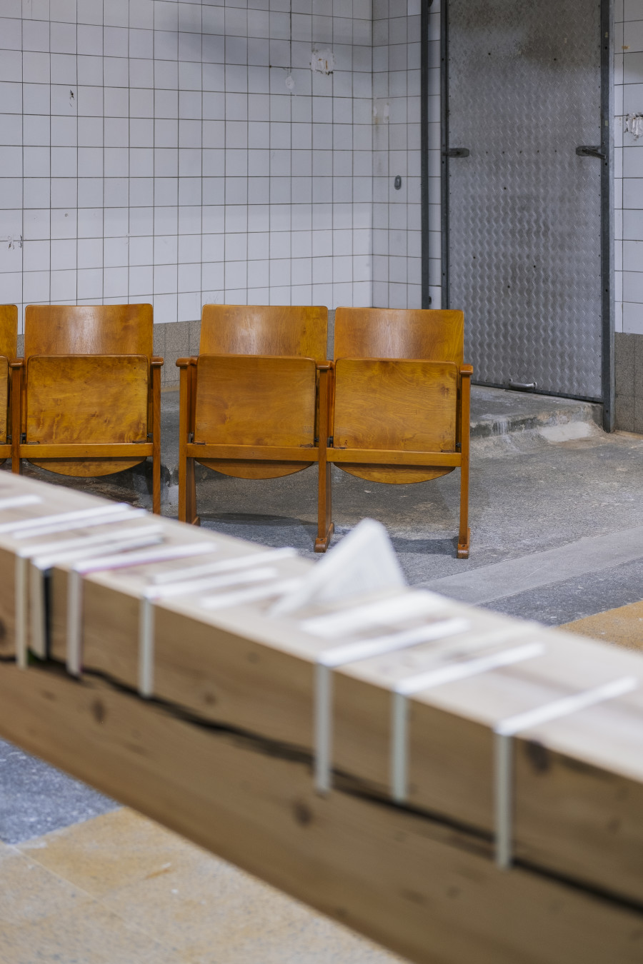 Exhibition view, Faire lien, faire lieu, Malik Jeannet and Philomène Le Baron, QUARTIER GÉNÉRAL, 2025. Photo credit: Max Gigon