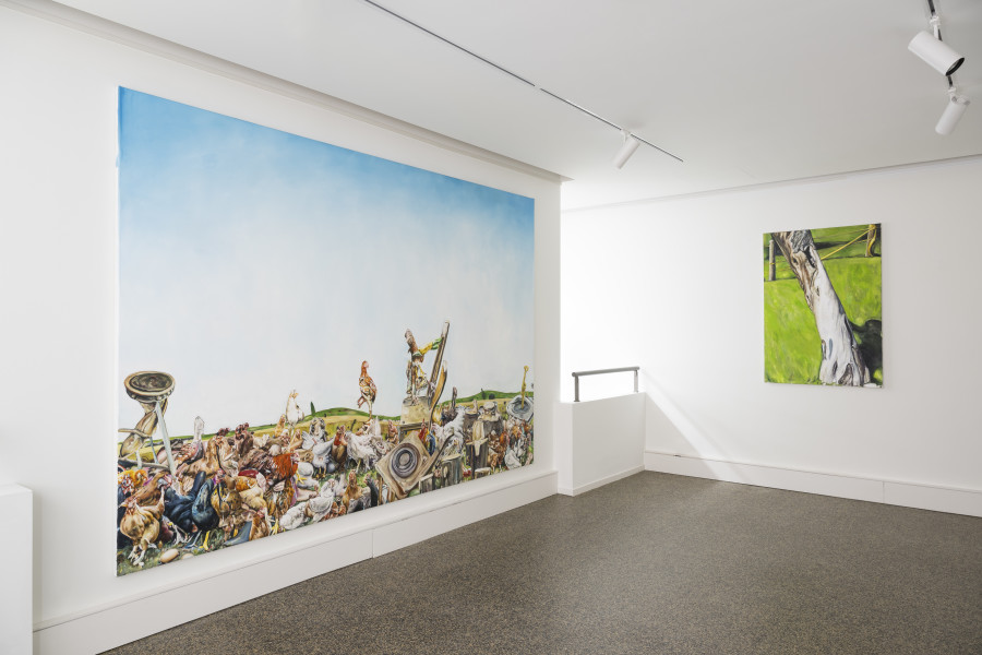 Exhibition view, Léopold Rabus: Monde en digestion, 08.02. – 12.04.2024. Wilde Basel. Photo: Andreas Zimmermann