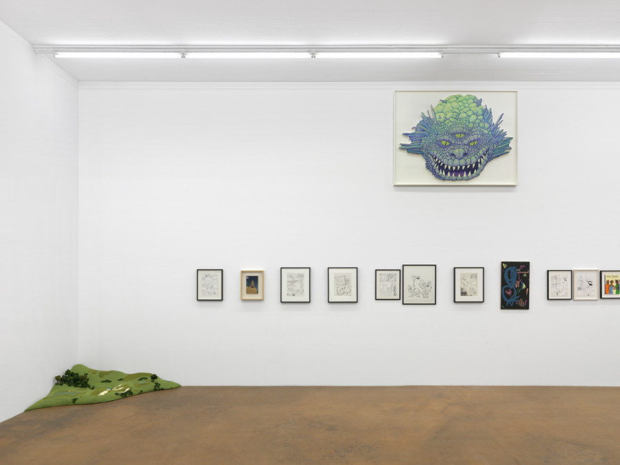 Jim Shaw. Vue d'exposition, MAMCO, 2023, photo Annik Wetter