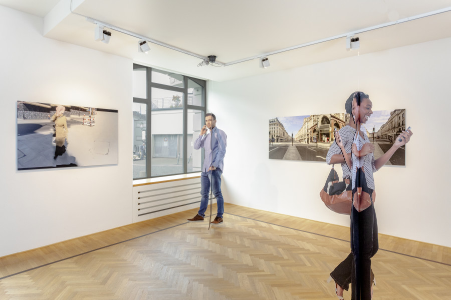Installation shots of "Arcadia" with works by Mark Wallinger, exhibited at Galerie Fabian Lang, Zurich, (5 October 2023 - 18 November 2023). Credit: Courtesy of the artist and Galerie Fabian Lang. Copyright: © Fabian Lang