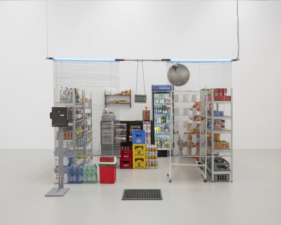 Evasure, Night shop, 2025, exhibition view, CAN Centre d’art Neuchâtel. Photo: S. Verdon