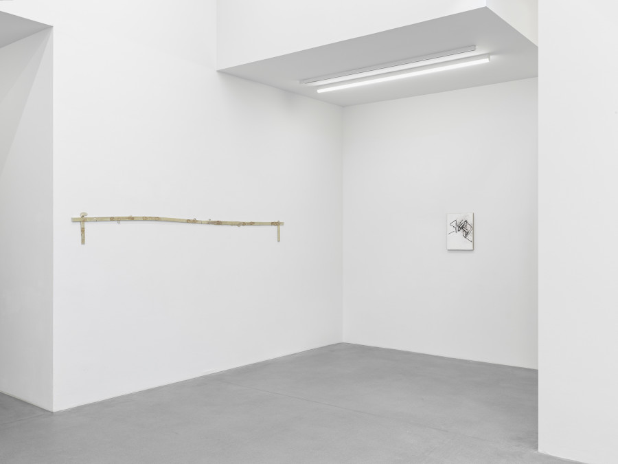 Installation view, Matias Faldbakken, Abstracts and Pewter Abstracts, Galerie Eva Presenhuber, Waldmannstrasse, Zurich, 2025. © Matias Faldbakken. Courtesy the artist and Galerie Eva Presenhuber, Zurich / Vienna. Photo: Stefan Altenburger Photography, Zürich