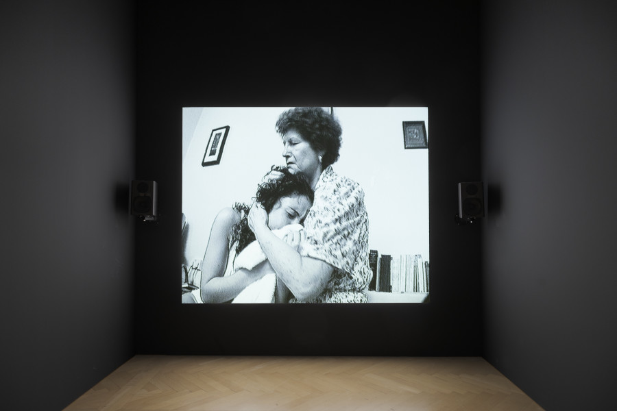 Gillian Wearing, Sacha and Mum,1996, Exhibition view Burning Down the House: Rethinking Family, Kunstmuseum St. Gallen, June 1 to September 8, 2024 © Kunstmuseum St. Gallen, photo: Sebastian Stadler
