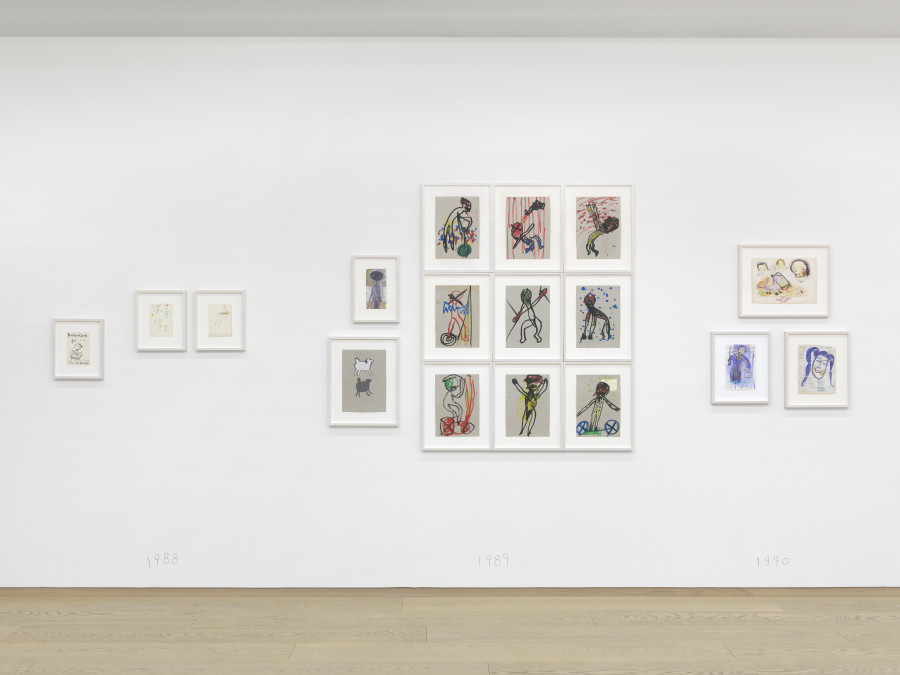 Installation Views, Yoshitomo Nara: The Bootleg Drawings 1988–2023, Pace Gallery, Geneva, Nov 17, 2023 – Feb 29, 2024. © Yoshitomo Nara, courtesy Pace Gallery. Photo: Annik Wetter, courtesy Pace Gallery