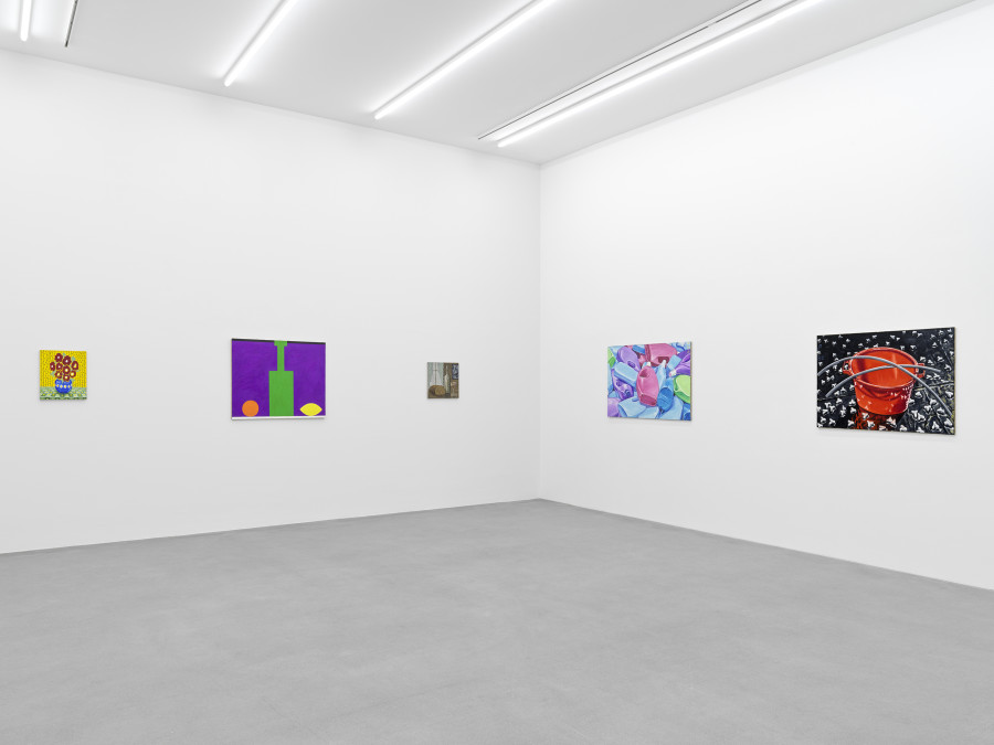 Installation view, Jean-Frédéric Schnyder, ŒL AUF LEINWAND, Galerie Eva Presenhuber, Zurich, Waldmannstrasse, 2024. © Jean-Frédéric Schnyder. Courtesy the artist and Galerie Eva Presenhuber, Zurich / Vienna. Photo: Stefan Altenburger Photography, Zürich