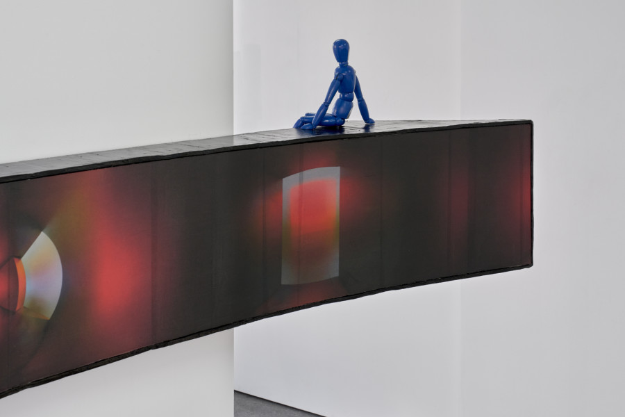 One Eye Too Many, 2026, inkjet print on rice paper, cardboard, wood, paper, China ink, acrylic paint, varnish, Variable dimensions. ©GuillaumePython