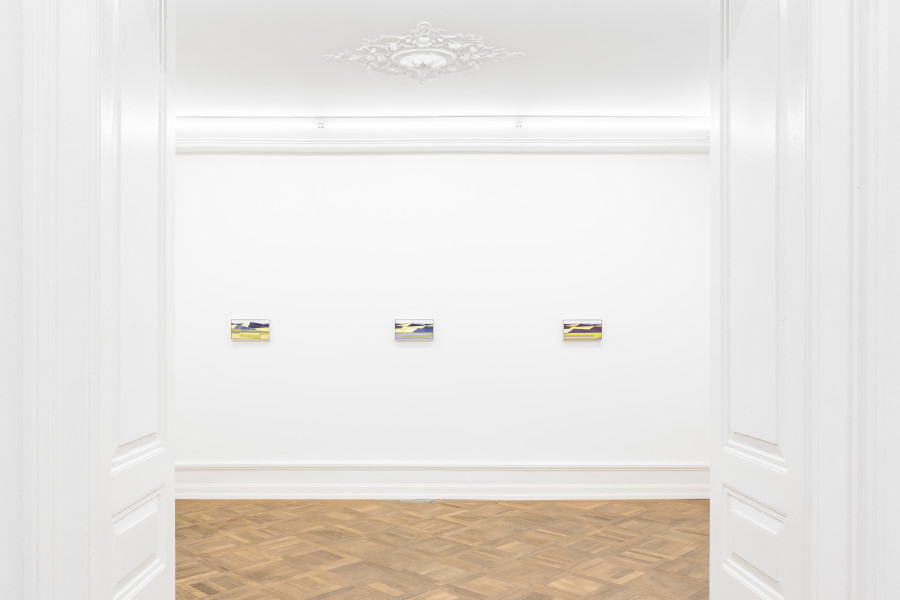 Exhibition view, Albrecht Schnider, at the garden’s Border, Mai 36 Galerie, 2023. Photo credits: Peter Baracchi