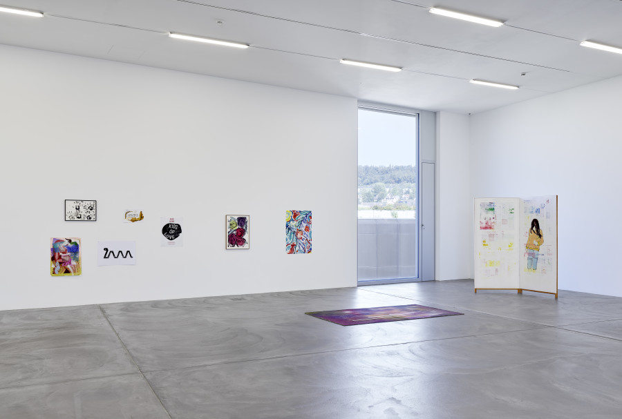 Installation view, MONOTYPES, Edition VFO at Kunsthalle Zürich, 2023. Courtesy of Edition VFO, Kunsthalle Zurich, the artist and Bernhard Strauss.