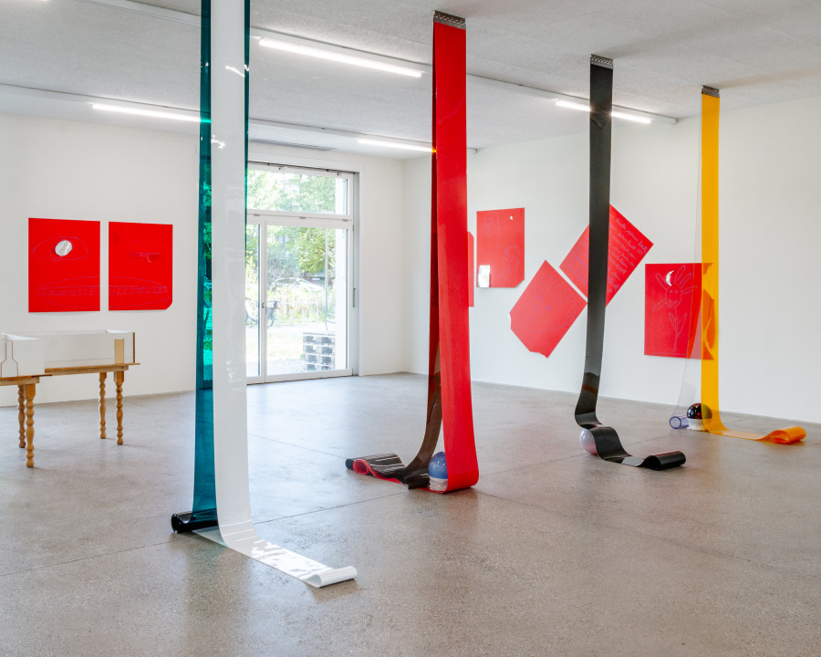 Exhibition view “Our Labor, Our Passion, Our Love”, CALM - Centre d'Art La Meute, Lausanne, Switzerland, 2024 / Photo: Théo Dufloo / Courtesy of the artist-x-s and CALM - Centre d'Art La Meute.