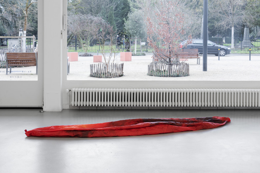 Mitchell Anderson, Red planet piece, CEC, 2025. Photo : Remy Ugarte Vallejos. Courtesy Centre d’édition contemporaine, Geneva