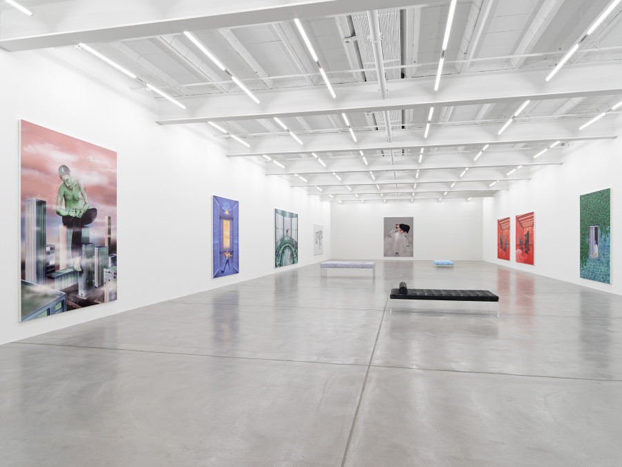 Installation view, Louisa Gagliardi, A Moment's Notice, Galerie Eva Presenhuber, Maag Areal, Zurich, 2023 © Louisa Gagliardi Courtesy the artist and Galerie Eva Presenhuber, Zurich / Vienna Photo: Stefan Altenburger Photography, Zürich