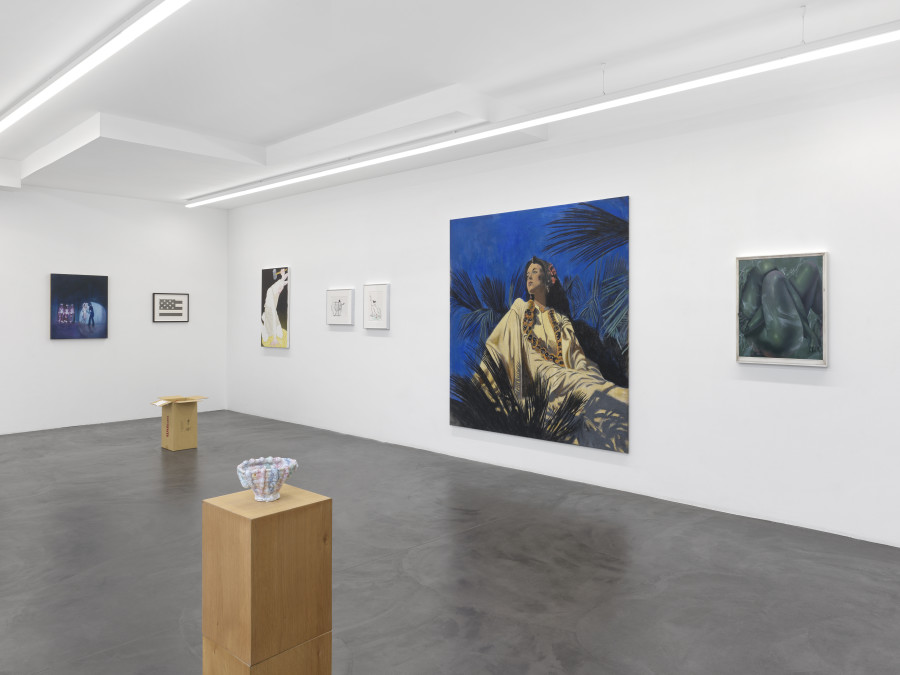 Installation view, Search for Tomorrow, 10 Year Anniversary Show, Bernheim Gallery, Zürich, 2025-2026. Courtesy of the Artists and Bernheim Gallery, Zurich. Credit Photo: Annik Wetter