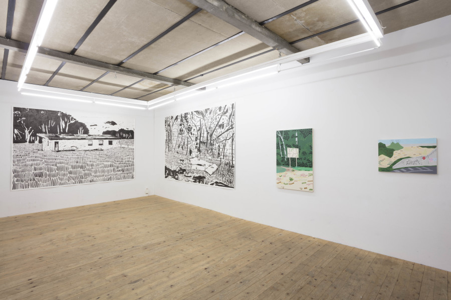 Exhibition view, Lukas Hirschhofer – Natural Habitat, sic! Elephanthouse, 2022. Photo credit: Andri Sta