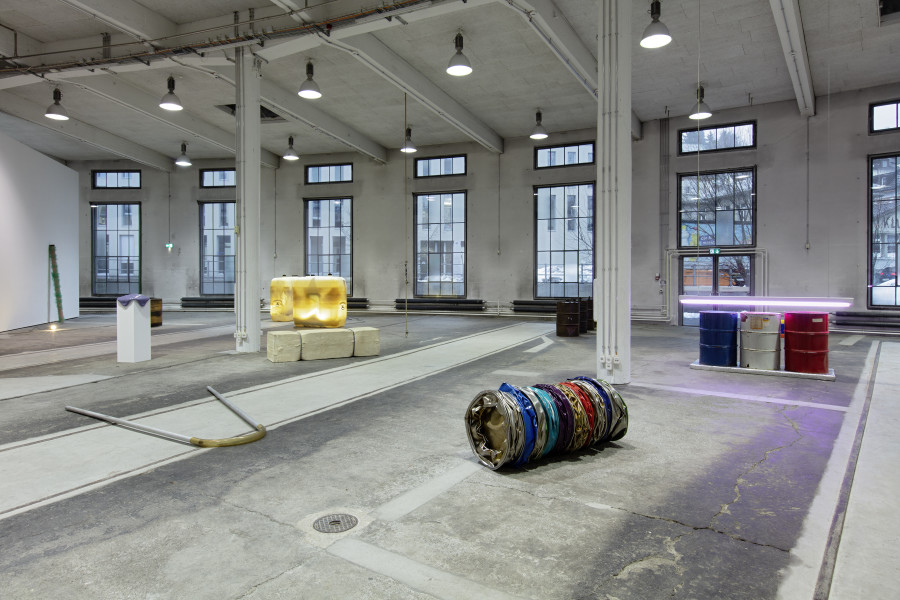 Birgit Werres, Let’s play it, Rolf !, Installationsansicht Kunstzone Lokremise, Kunstmuseum St.Gallen, Foto: Stefan Rohner