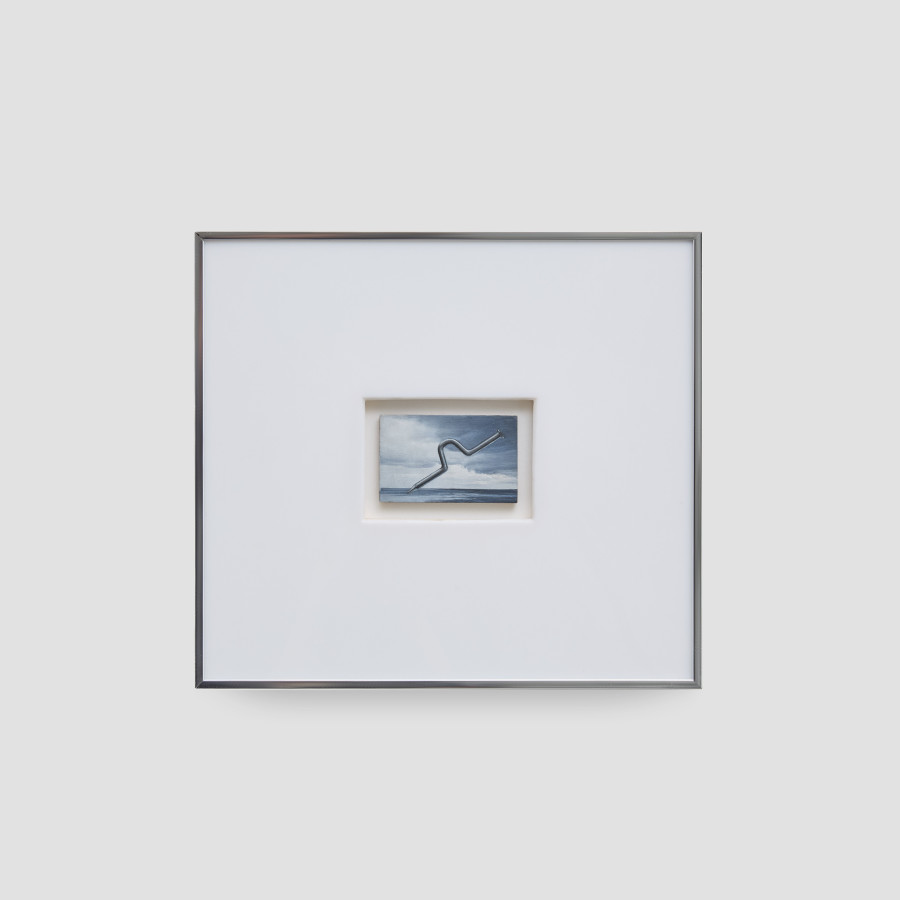 Fanny Brennan, Bent Nail, 1979. Oil on gesso panel. 3,81 × 6,35 cm. Photo credit: Philipp Rupp