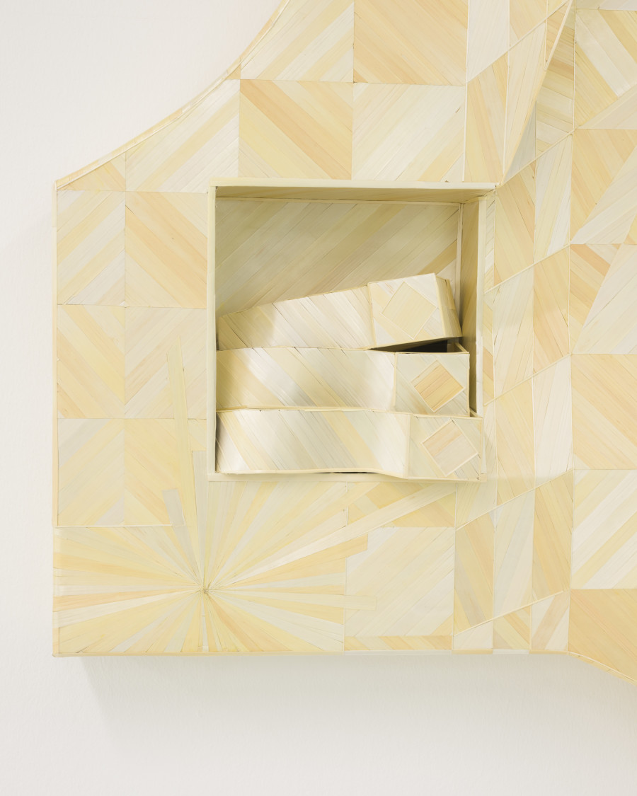 Anna Christen, Folded Secrets (detail), 2025, Plattform25, CAN Centre d’art Neuchâtel. Photo credit: Sebastian Verdon. Courtesy: All images courtesy of the artists and CAN Centre d’art Neuchâtel