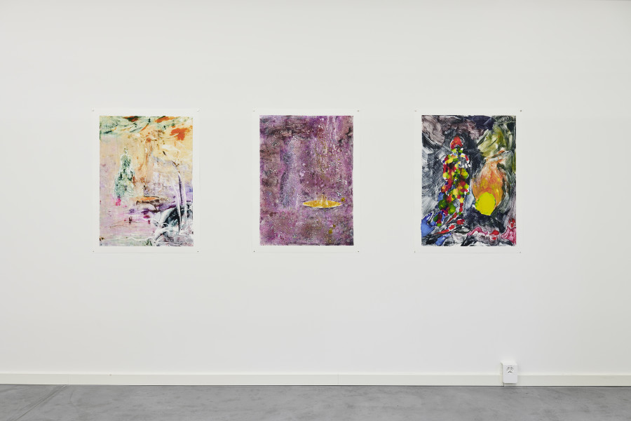Installation view, monotypes shift, Part II, Edition VFO, 2023-2024. Photo credit: Bernhard Strauss
