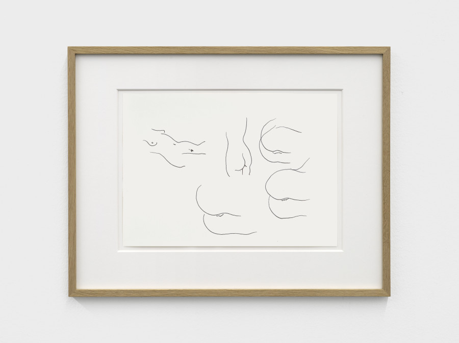 Markus Raetz, Untitled, July / August 1980, Ink on paper, 34.3 x 44.3 x 2 cm. Photo: Cedric Mussano