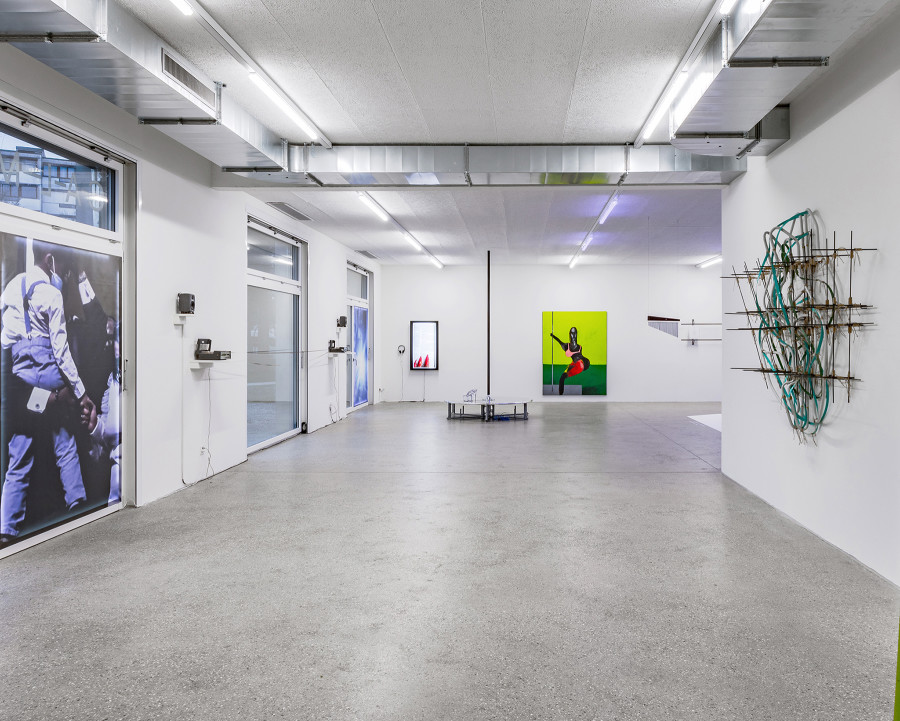 « F(r)ictions of Intimacy » exhibition view at CALM - Centre d'Art La Meute, Lausanne, Switzerland 2024 / Curation Caroline Honorien / Photo: Théo Dufloo / Courtesy of the artist- x-s and CALM - Centre d'Art La Meute.