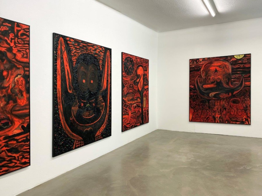 Beni Bischof: Big Painting, Installation view, 2023, Galerie Nicola von Senger.