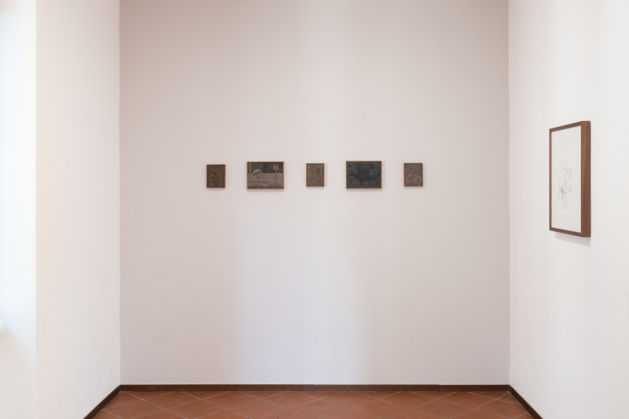 SBANDARE with Adrien Chevalley, Margherita Raso, Noemi Pfister and Marco Rigoni, Exhibition view, 2023, Sonnenstube Offspace, Curated by Giada Olivotto.