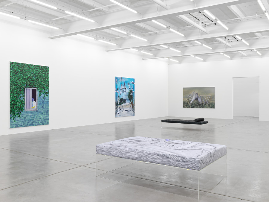 Installation view, Louisa Gagliardi, A Moment's Notice, Galerie Eva Presenhuber, Maag Areal, Zurich, 2023 © Louisa Gagliardi Courtesy the artist and Galerie Eva Presenhuber, Zurich / Vienna Photo: Stefan Altenburger Photography, Zürich