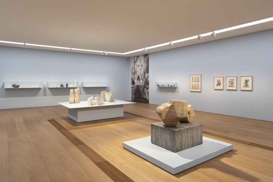 Vue de l’exposition André Tommasini. Une vie à sculpter. Musée cantonal des Beaux-Arts de Lausanne. Photo : Etienne Malapert/MCBA