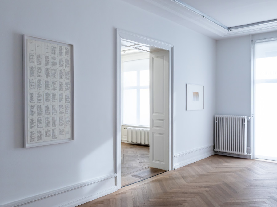 Irma Blank: Works 1970 - 2018, Mai 36 Galerie, Installation view, 2022, Photo credits: Céline Hess