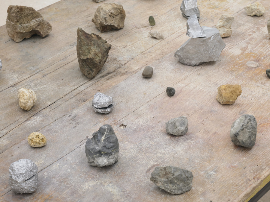 Exhibition view, Turning Tide, Jonas Burkhalter, Claudia Kübler, Sara Masüger, Kunsthaus Zug, 2024-2025.
